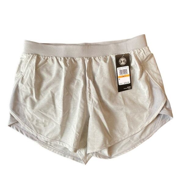 Under Armour Women's HeatGear Thermal Athletic Shorts Gray Small NWT - Picture 1 of 7